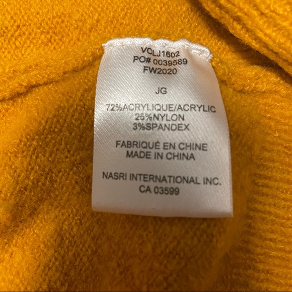 OkNever worn tricolor cardigan ( navy blue, white and yellow) size XL - Picture 4 of 7